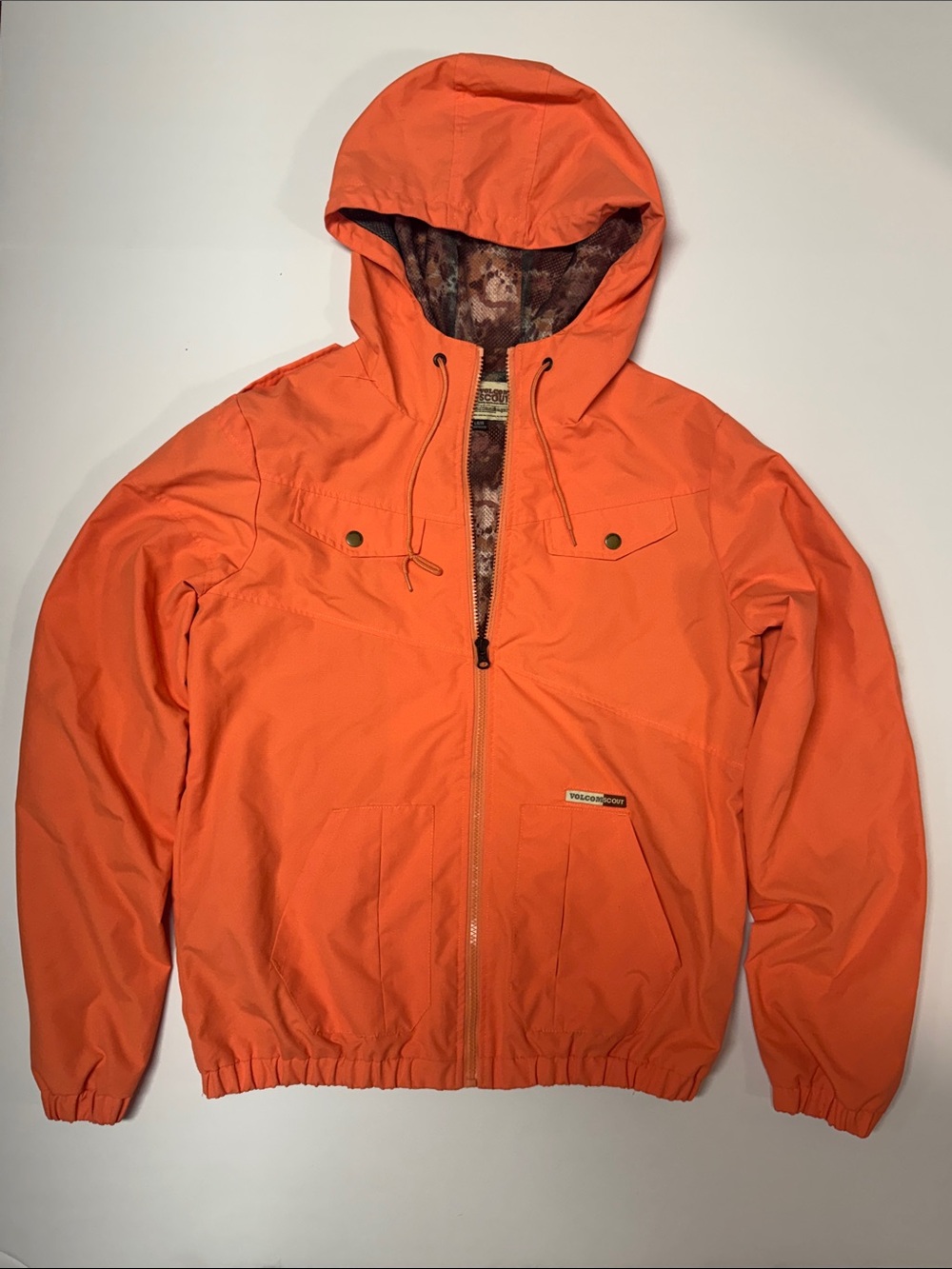 Volcom Peach Pink Hooded Ski Jacket
